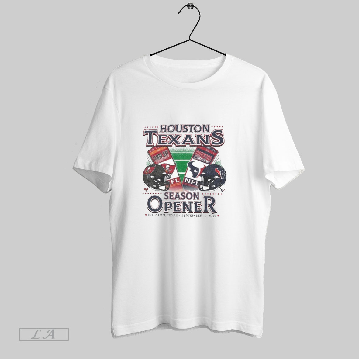 Official Houston Texans Vs Tampa Bay Buccaneers 2025 Nfl Season Opener Matchup Shirt Sweatshirt