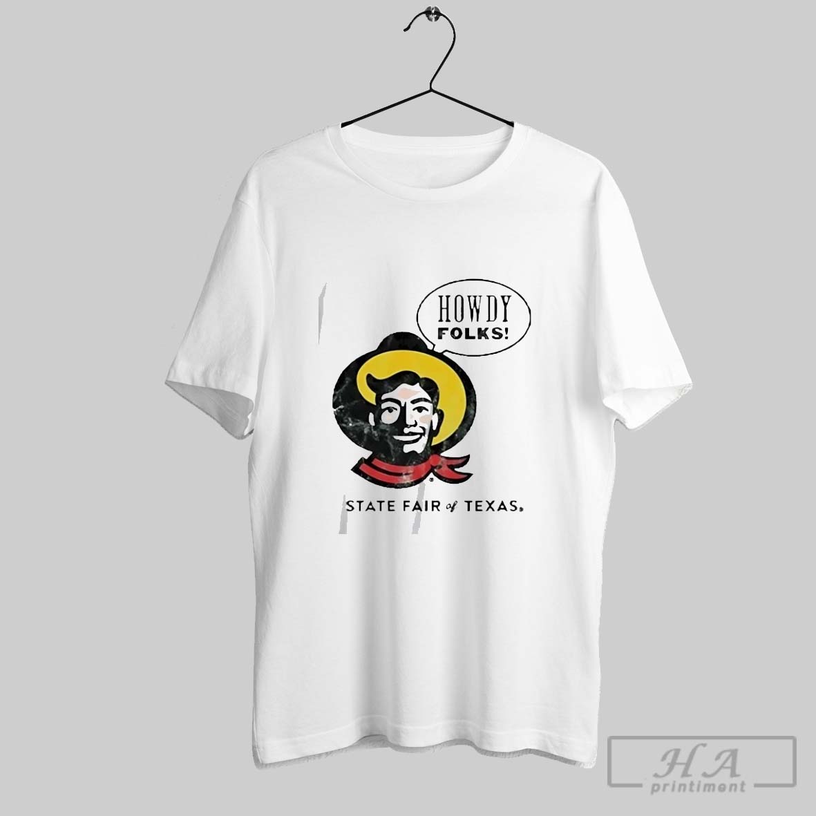 Official Howdy Folks Cowboy State Fair Of Texas Tee Shirt