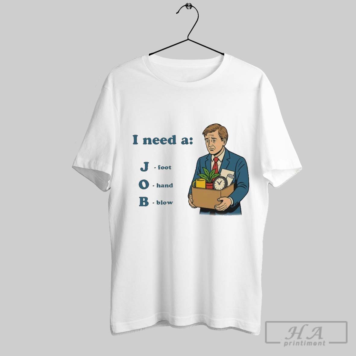 Official I Need A Job Foot Hand Blow Tee Shirt