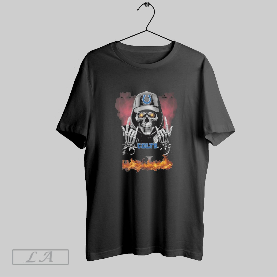 Official Indianapolis Colts Skull Hand Fire Shirt Sweatshirt