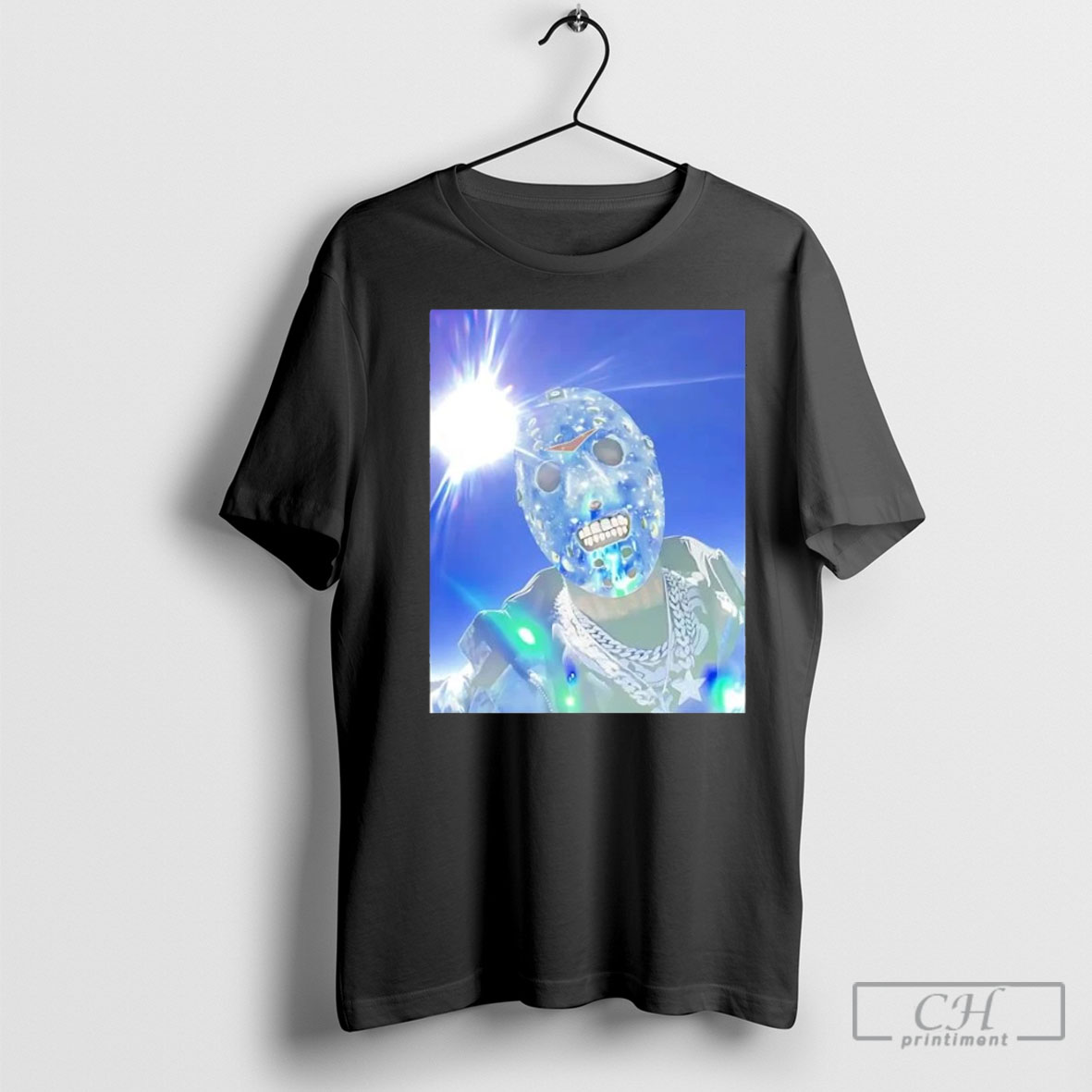 Official Jason Voorhees Diamond Face Halloween Sweater Tee Shirt