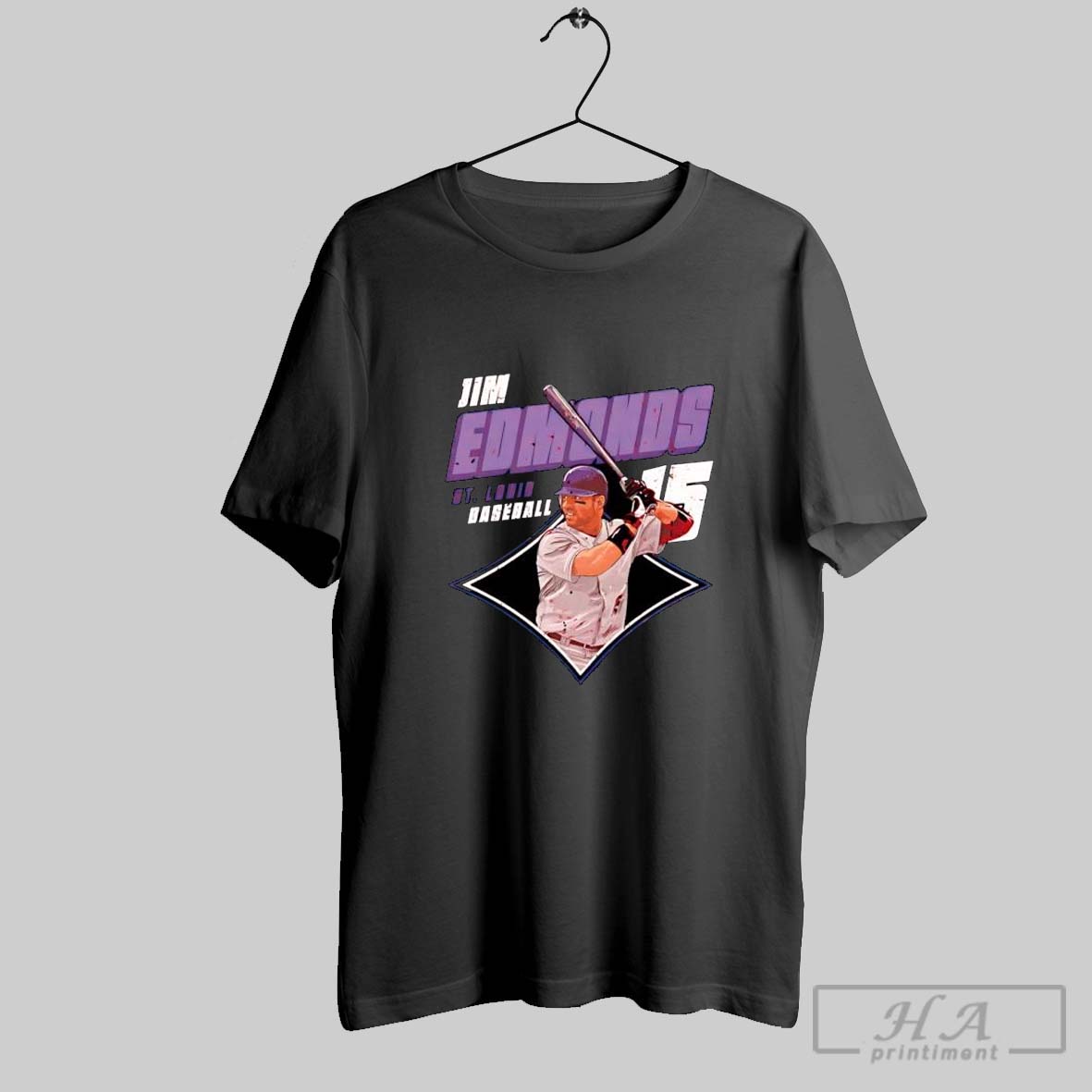 Official Jim Edmonds St Louis Diamond Number 15 Tee Shirt