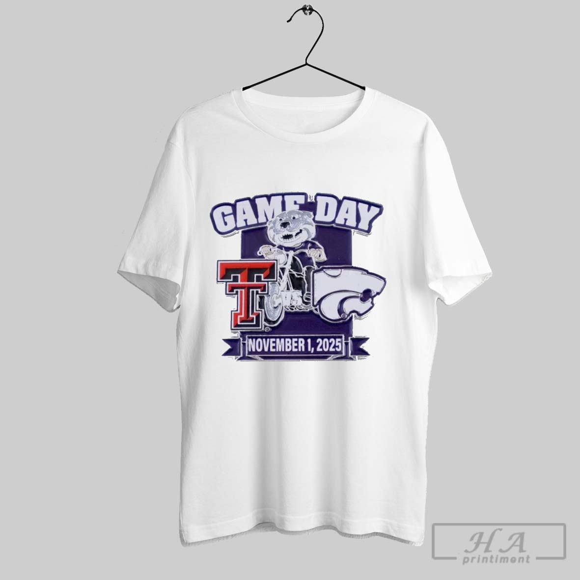 Official K State Wildcats Vs Texas Tech Red Raiders 2025 Game Day Football Shirt