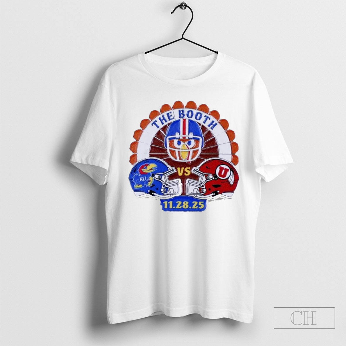 Official Kansas Jayhawks Vs Utah Utes 2025 Game Day The Booth Shirt Hoodie Sweater