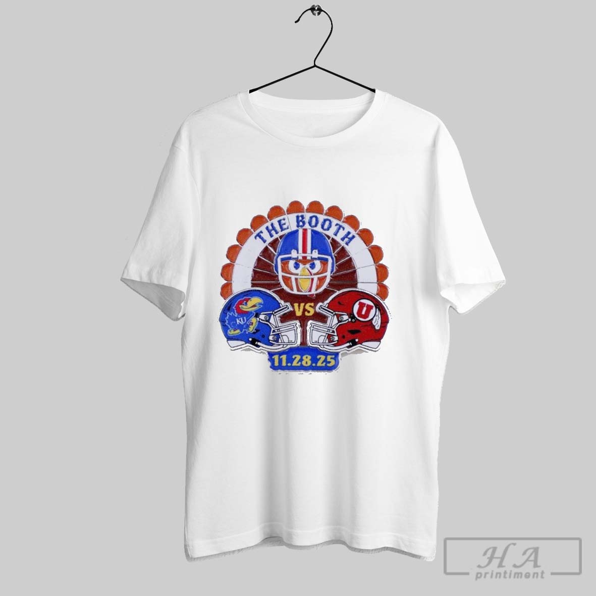 Official Kansas Jayhawks Vs Utah Utes 2025 Game Day The Booth Shirt