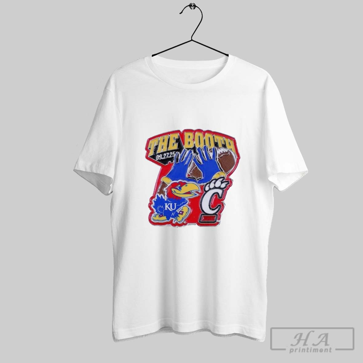 Official Kansas Jayhawks Vs Cincinnati Bearcats 2025 Game Day The Booth Shirt