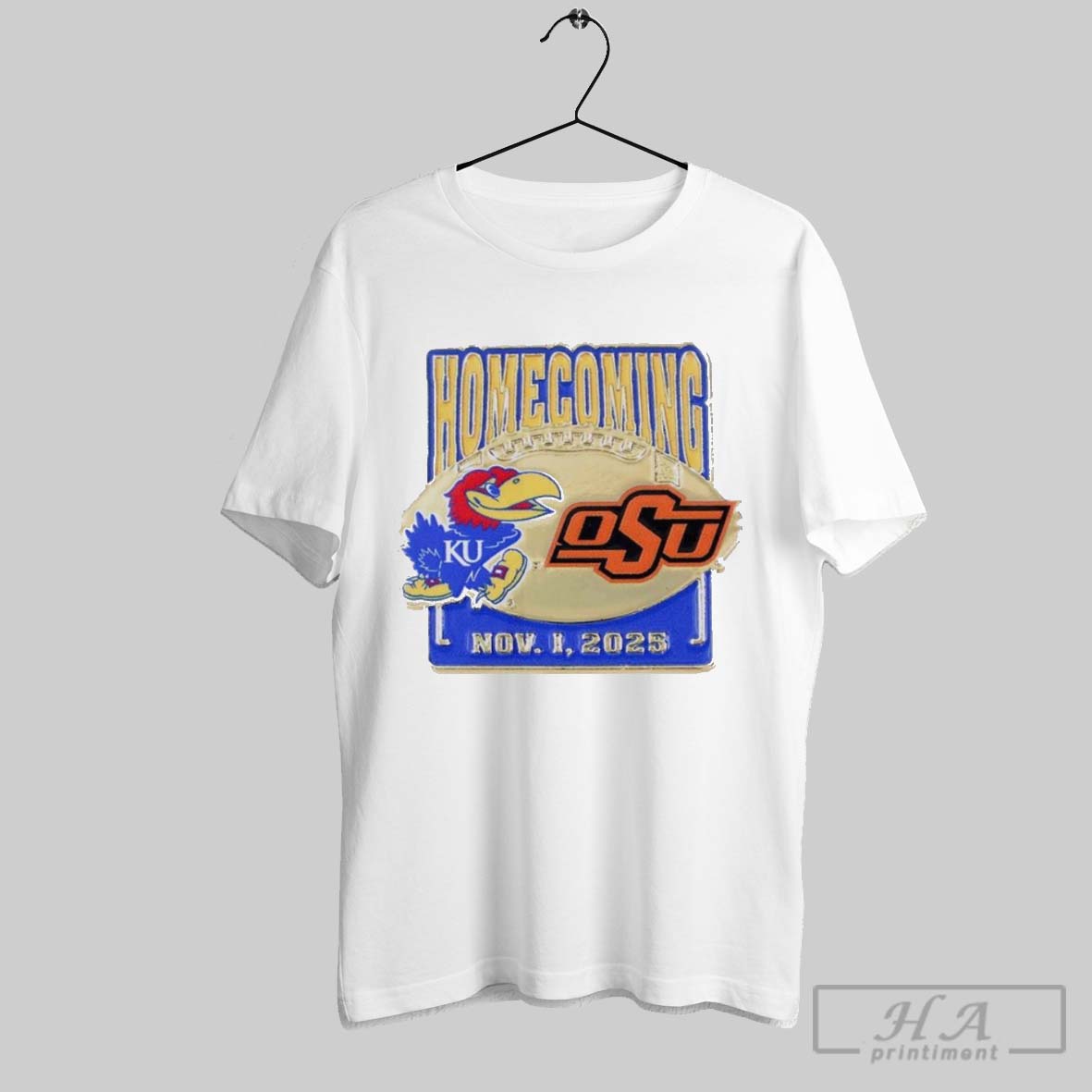 Official Kansas Jayhawks Vs Oklahoma State Cowboys 2025 Game Day Homecoming Shirt