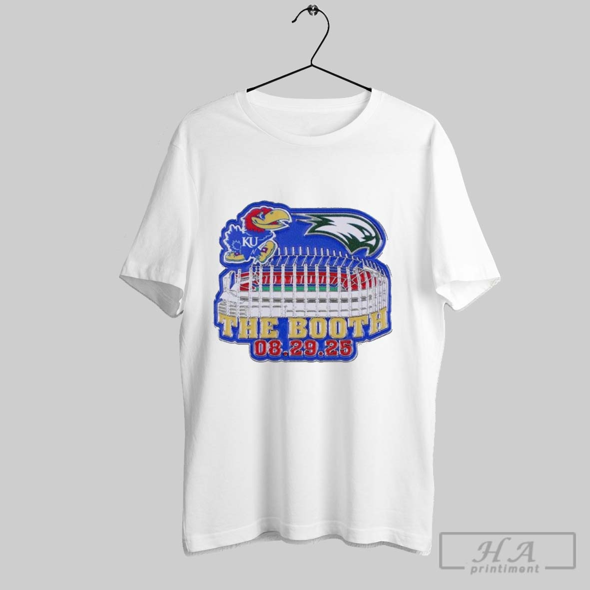 Official Kansas Jayhawks Vs Wagner Seahawks 2025 Game Day The Booth Shirt