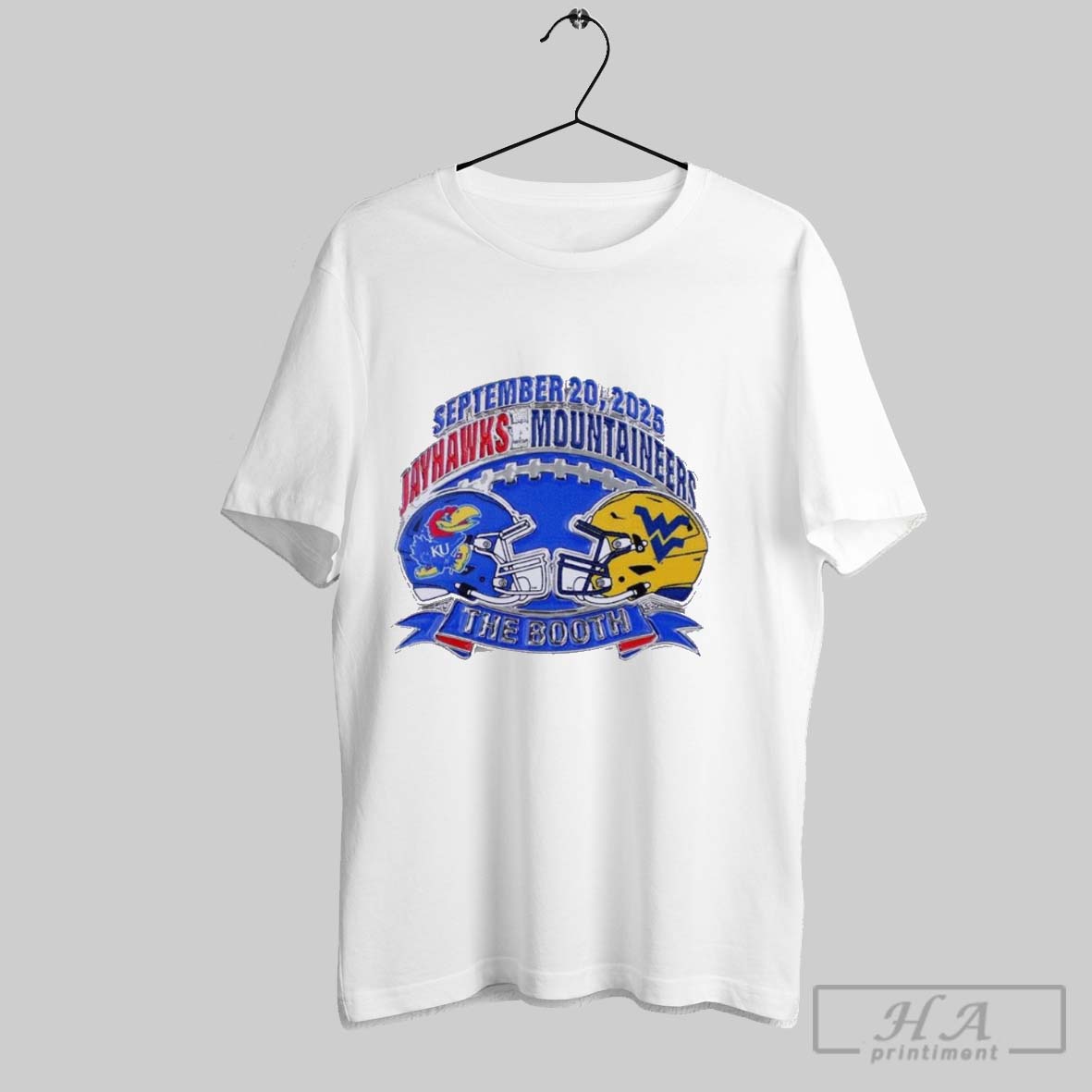 Official Kansas Jayhawks Vs West Virginia 2025 Game Day The Booth Shirt
