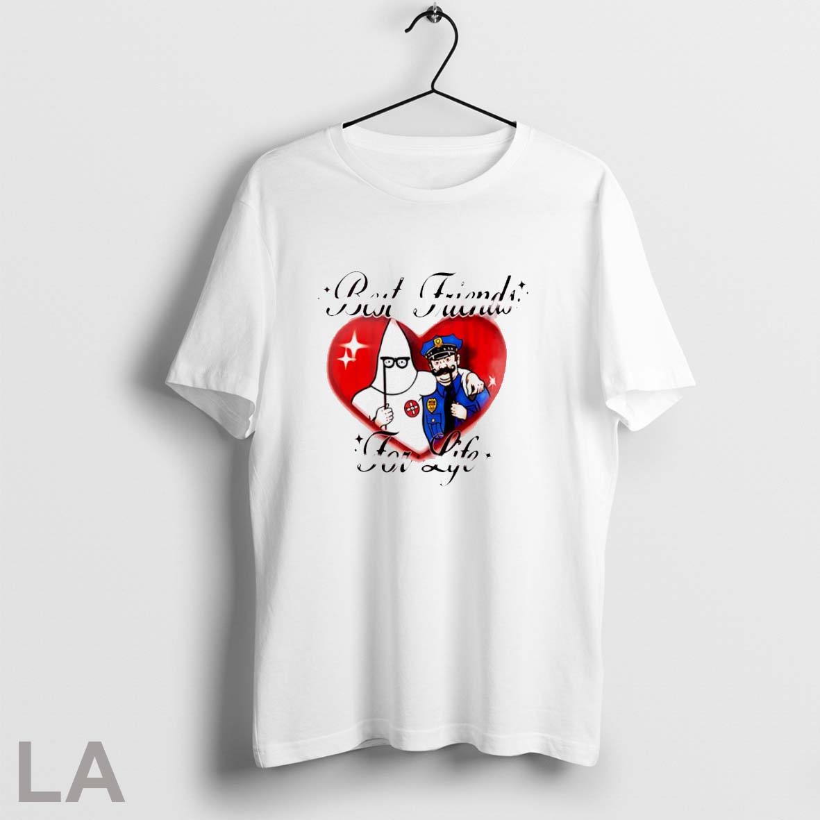 Official Kkk And Police Best Friends For Life Shirt