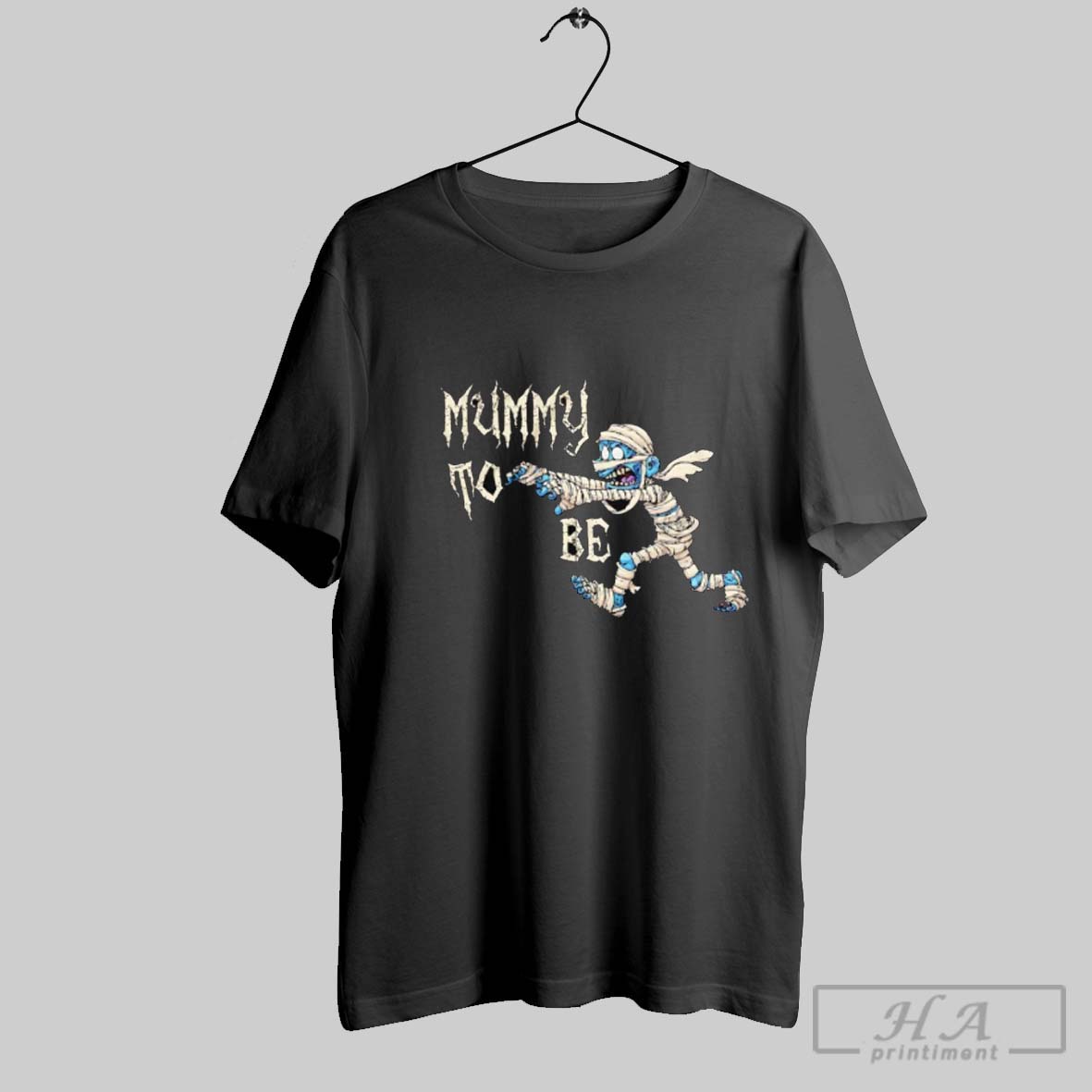 Official Mummy To Be Horror Tee Shirt