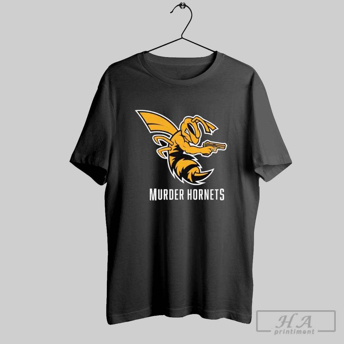 Official Murder Hornets Gun Logo Tee Shirt