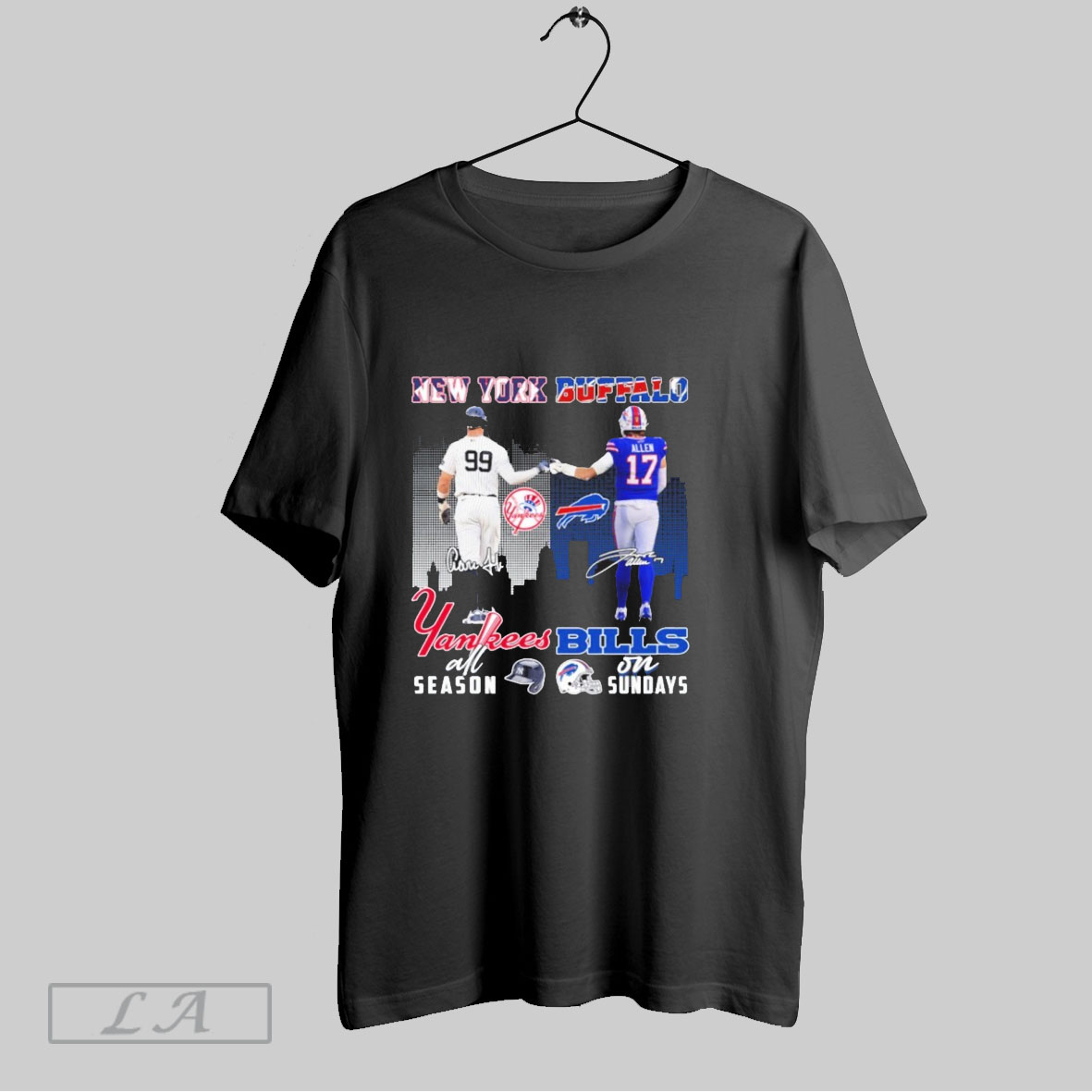 Official New York Yankees Aaron Judge All Season And Buffalo Bills Josh Allen On Sundays Shirt Sweatshirt