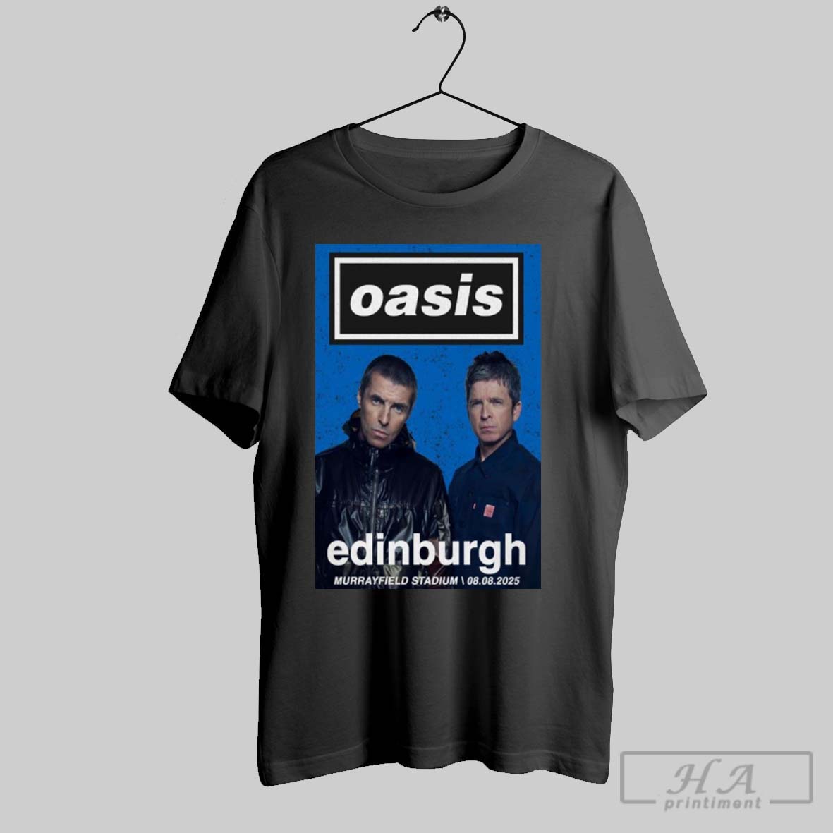 Official Oasis August 8 2025 Scottish Gas Murrayfield Edinburgh Uk Poster Shirt