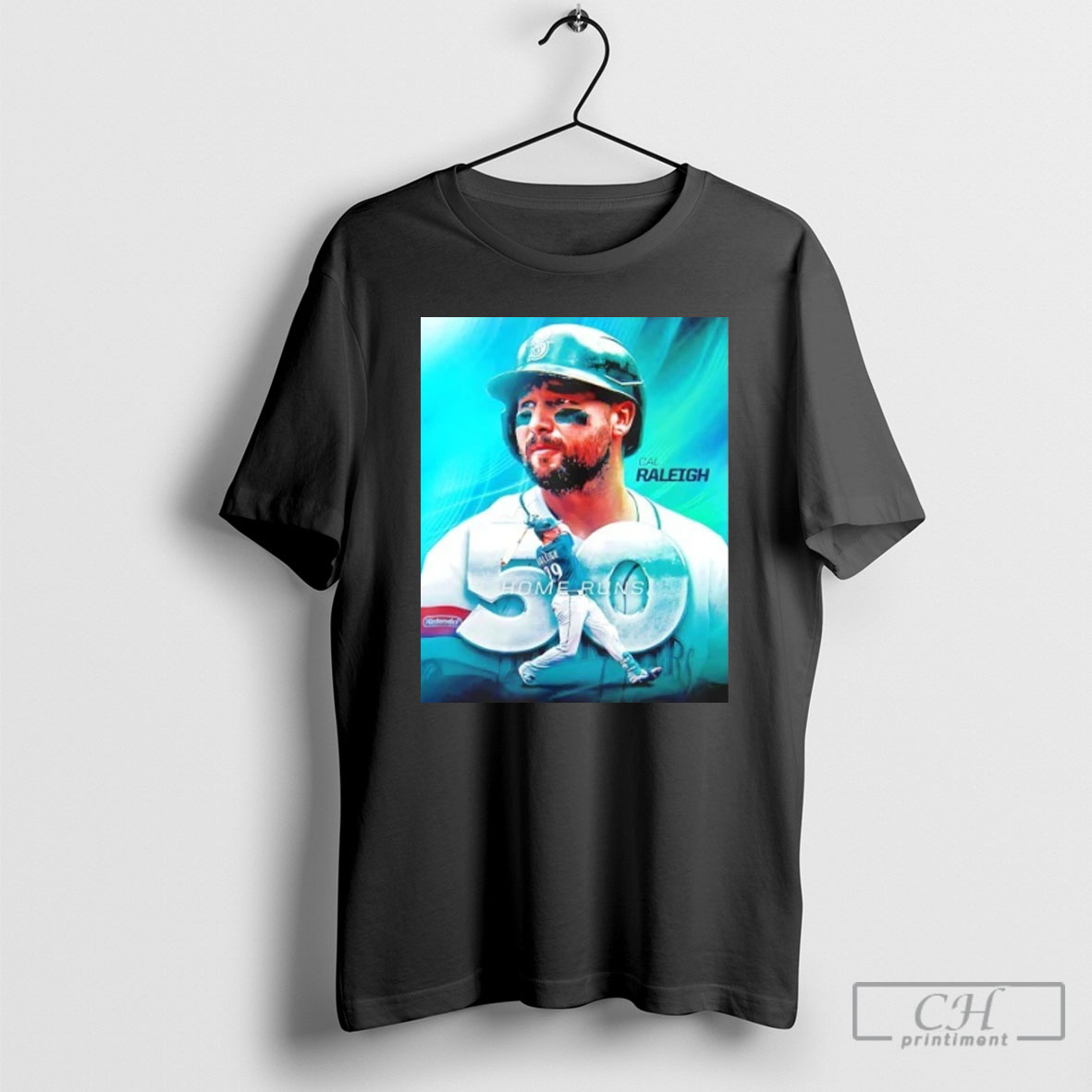 Official Official Cal Raleigh 50 Home Runs Sweater Tee Shirt