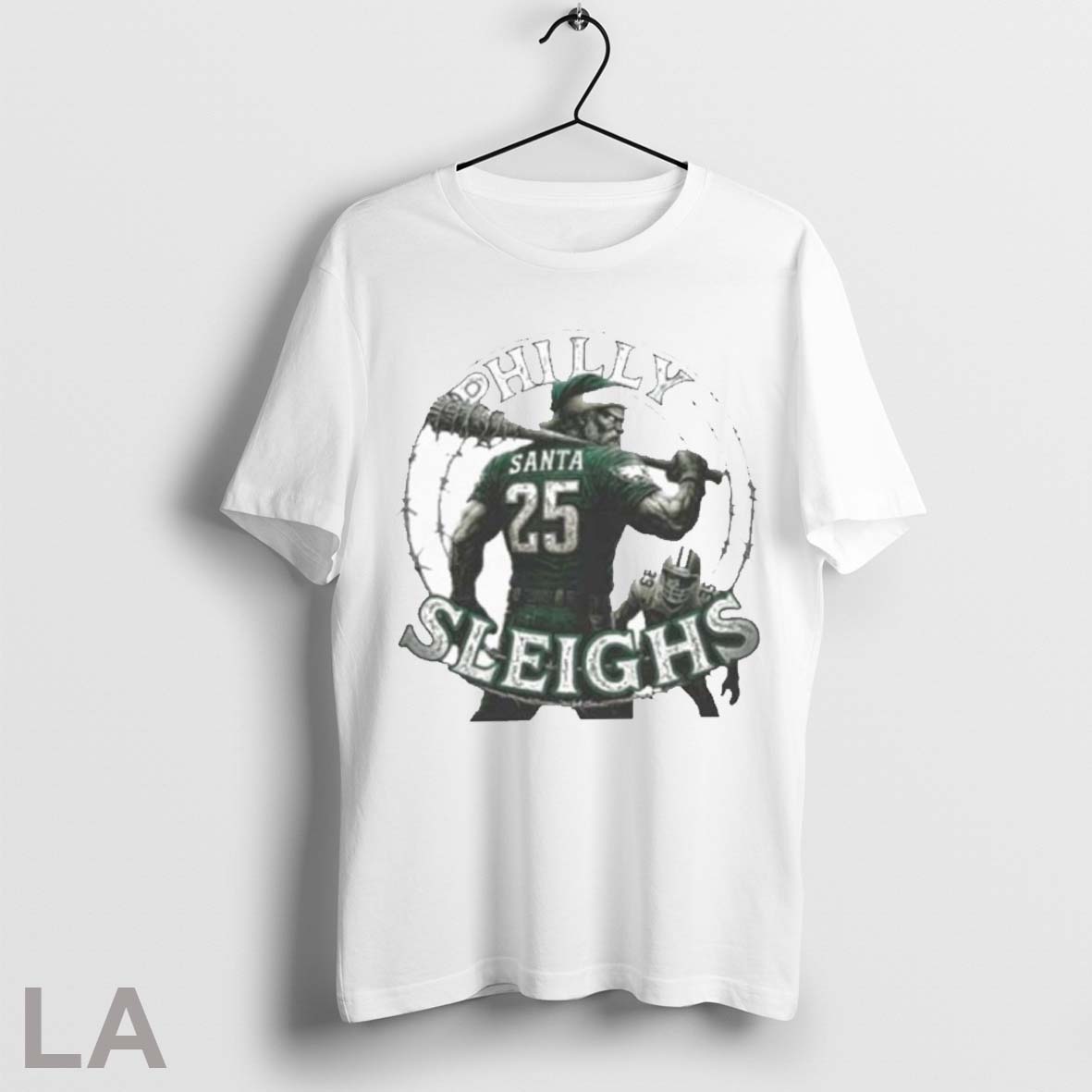 Official Official Philadelphia Eagles Philly Sleighs Santa 25 Christmas Shirt