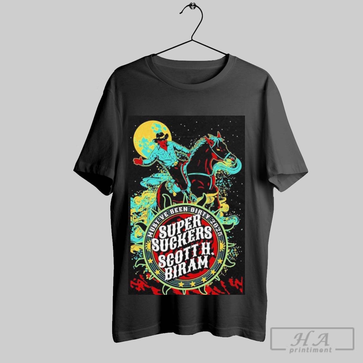 Official Official Supersuckers Scott H Biram Must Ve Been Dirty 2025 Poster Tee Shirt