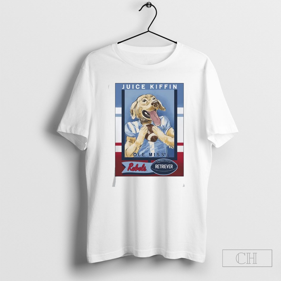 Official Ole Miss Rebels Juice Kiffin Retriever Football Card Sweater Tee Shirt