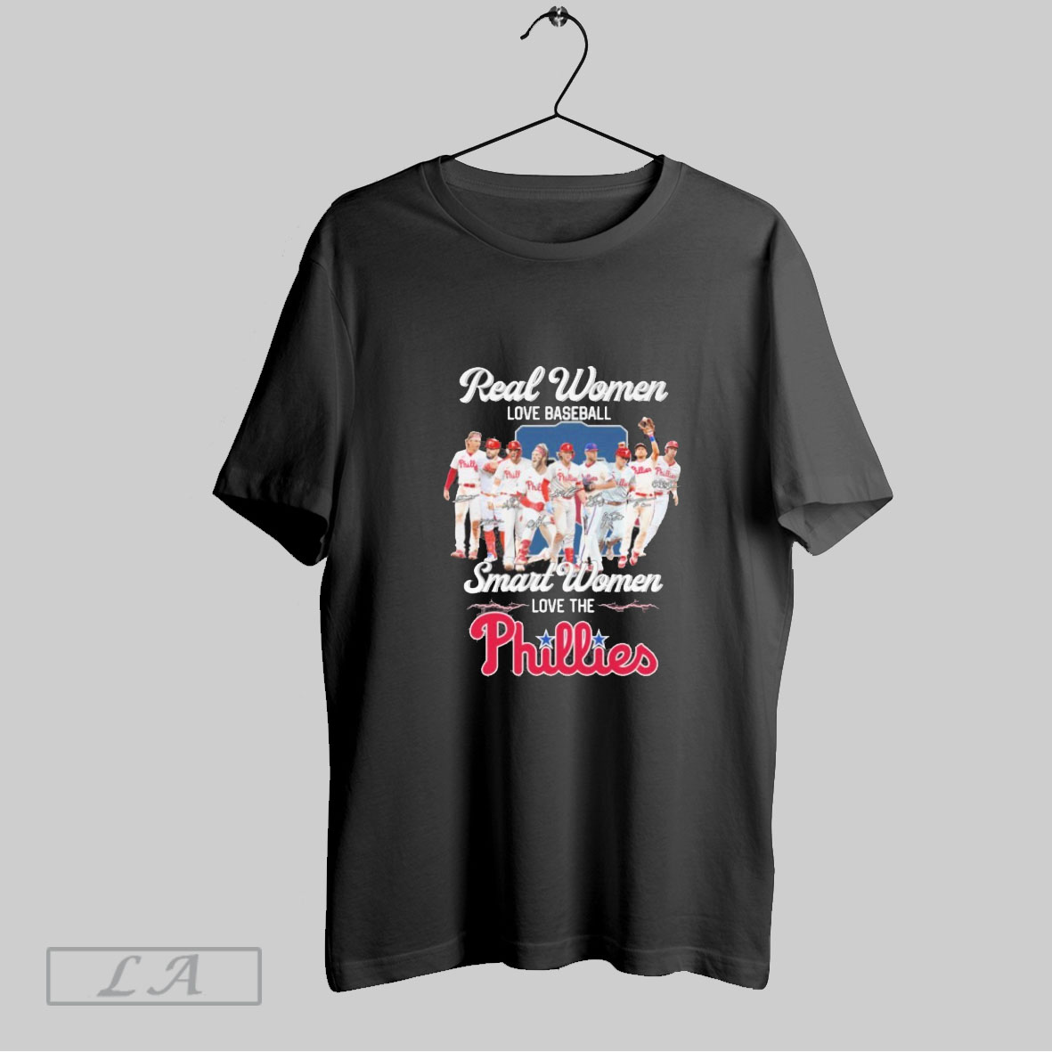 Official Philadelphia Phillies Real Women Love Baseball Smart Women Love The Phillies Signatures Shirt Sweatshirt
