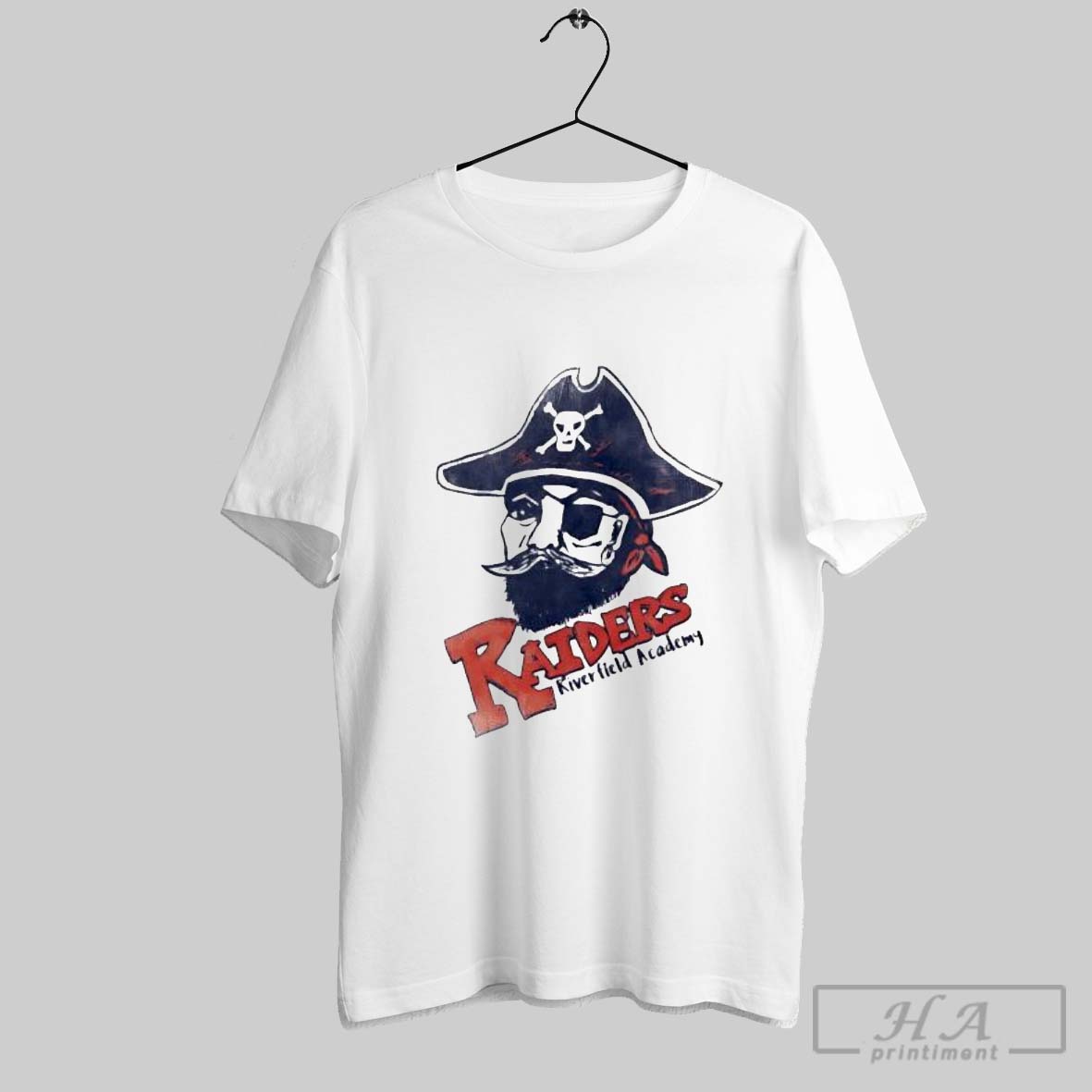 Official Pirate Raiders Riverfield Academy Logo Tee Shirt