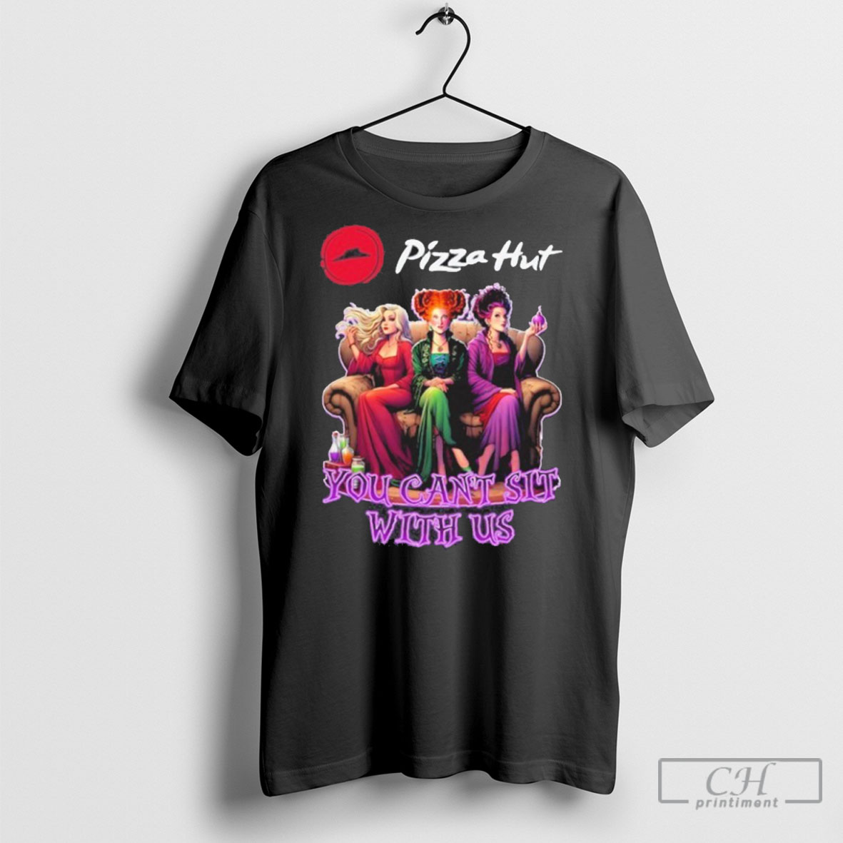 Official Pizza Hut Hocus Pocus You Cant Sit With Us Halloween Shirt Sweater Tee Shirt