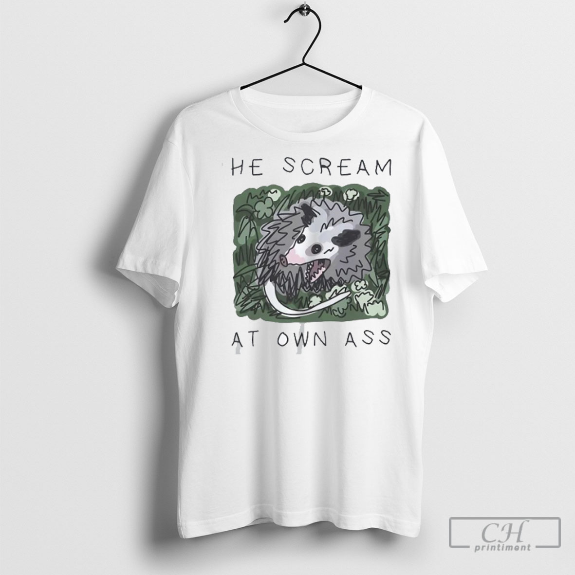 Official Possum He Scream At Own Ass Sweater Tee Shirt