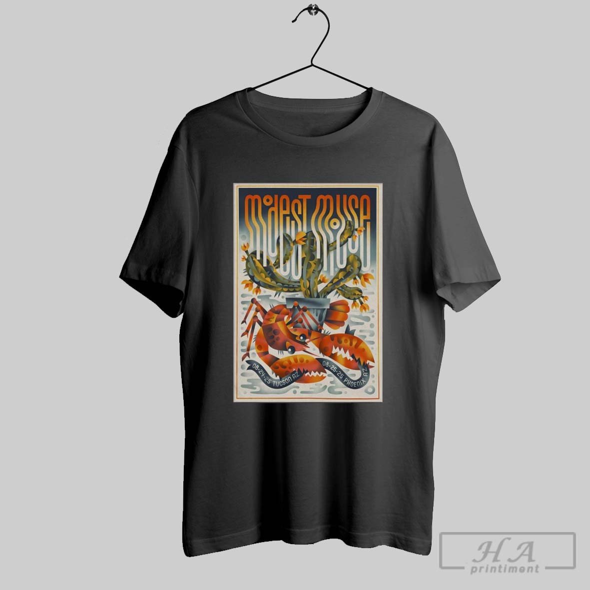 Official Poster Modest Mouse 2025 August 24 Rialto Theatre In Tucson Az August 24 Phoenix Az T Shirt Hoodie Sweater Long Sleeve And Tank Top