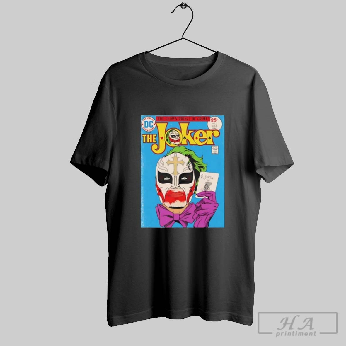 Official Rey Mysterio Joker The Clown Prince Of Crime Tee Shirt