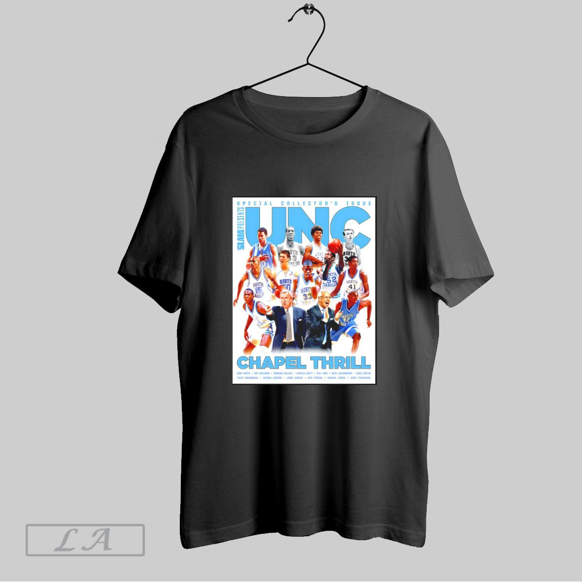 Official Slam Presents North Carolina Tar Basketball Palyer Graphic Shirt