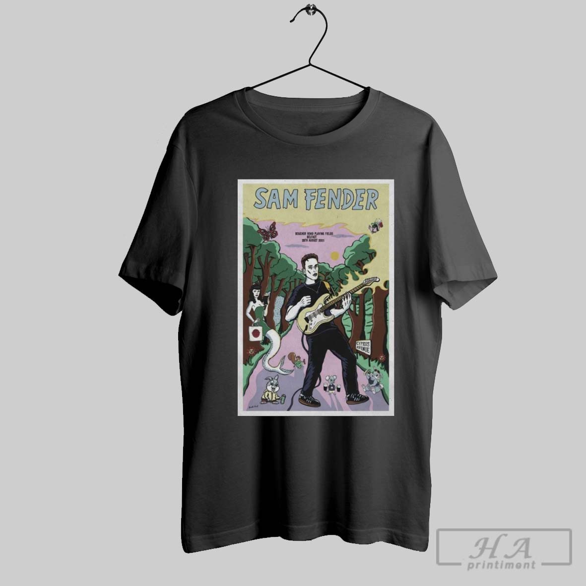 Official Sam Fender Aug 28 2025 Boucher Road Playing Fields In Belfast Uk Poster Shirt