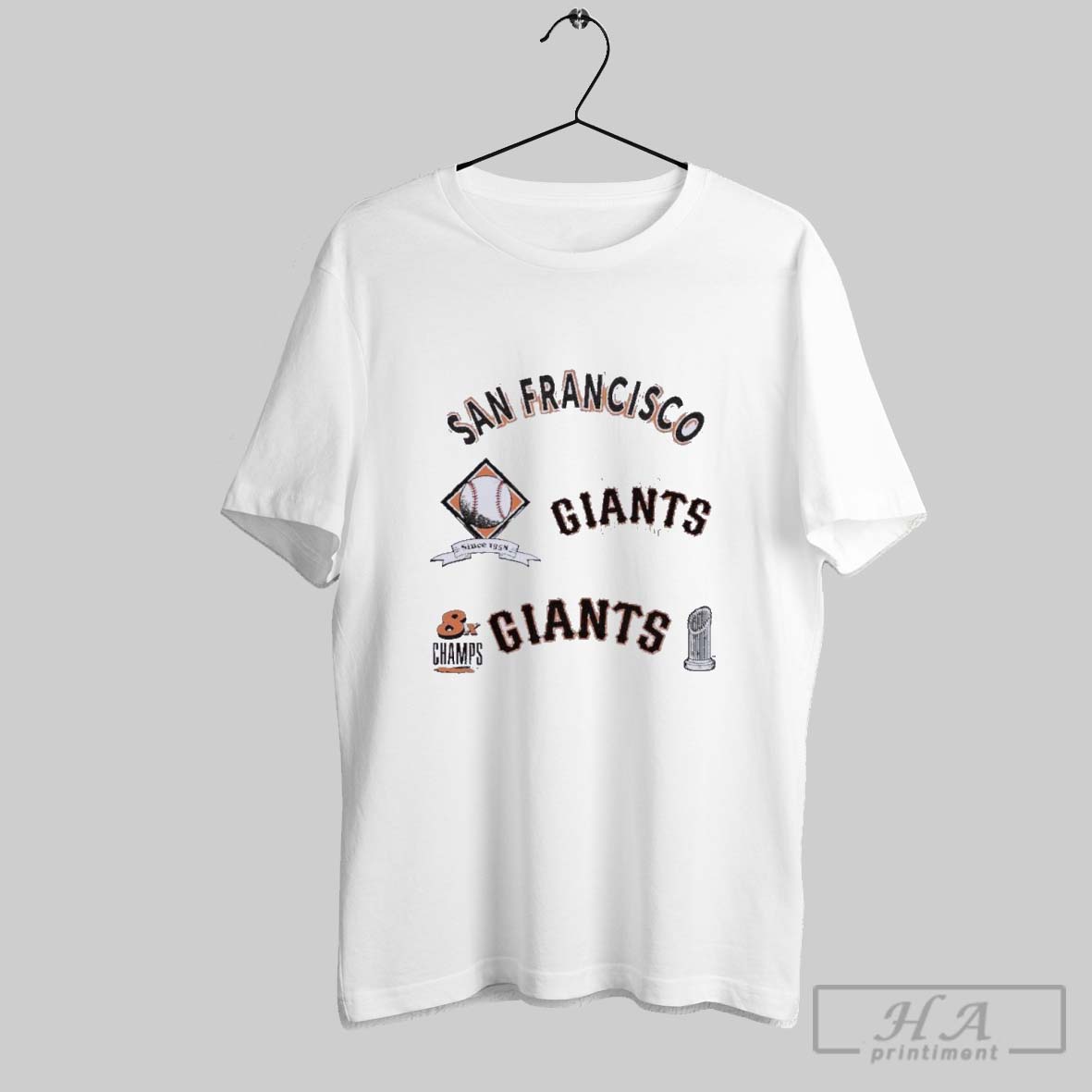Official San Francisco Giants Defined 8x Champions T Shirt