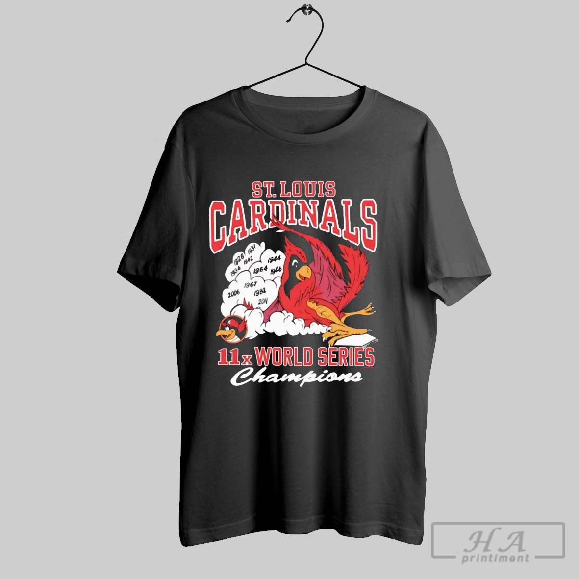 Official St Louis Cardinals 11x World Series Champions Tee Shirt