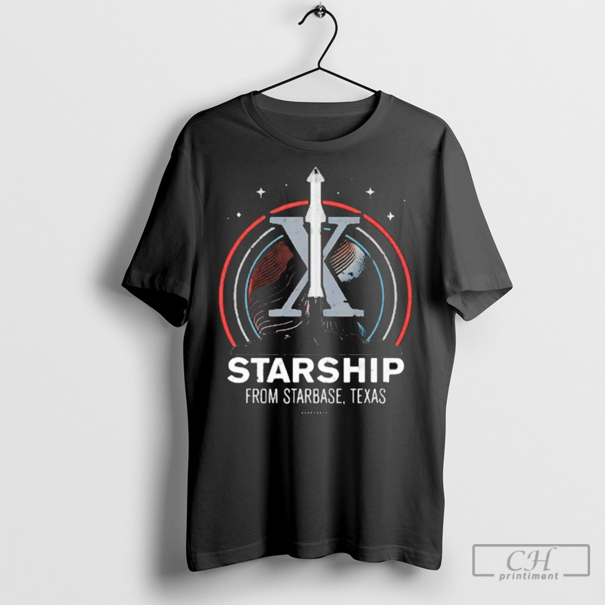 Official Starship From Starbase Texas X Shirts