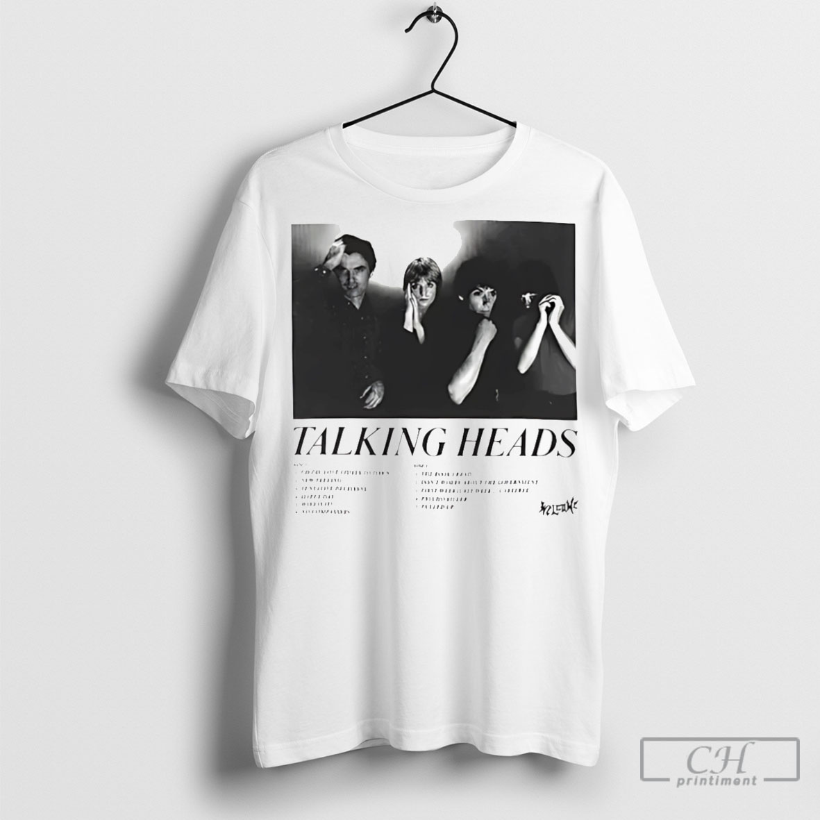 Official Talking Heads X Welcome Tracklist T Shirts