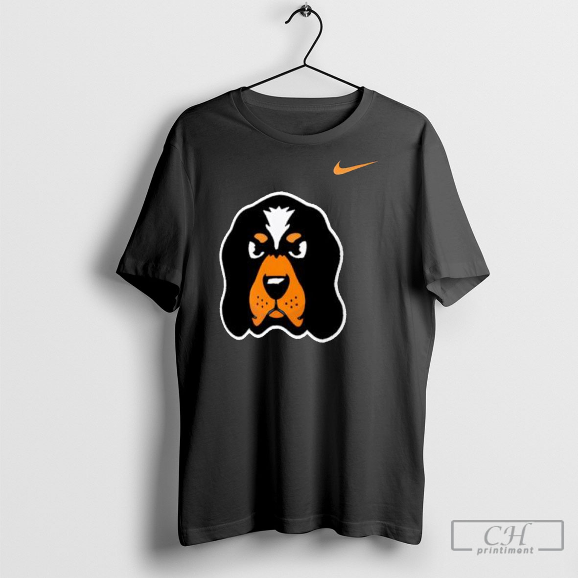 Official Tennessee Volunteers Smokey Dog Head T Shirt