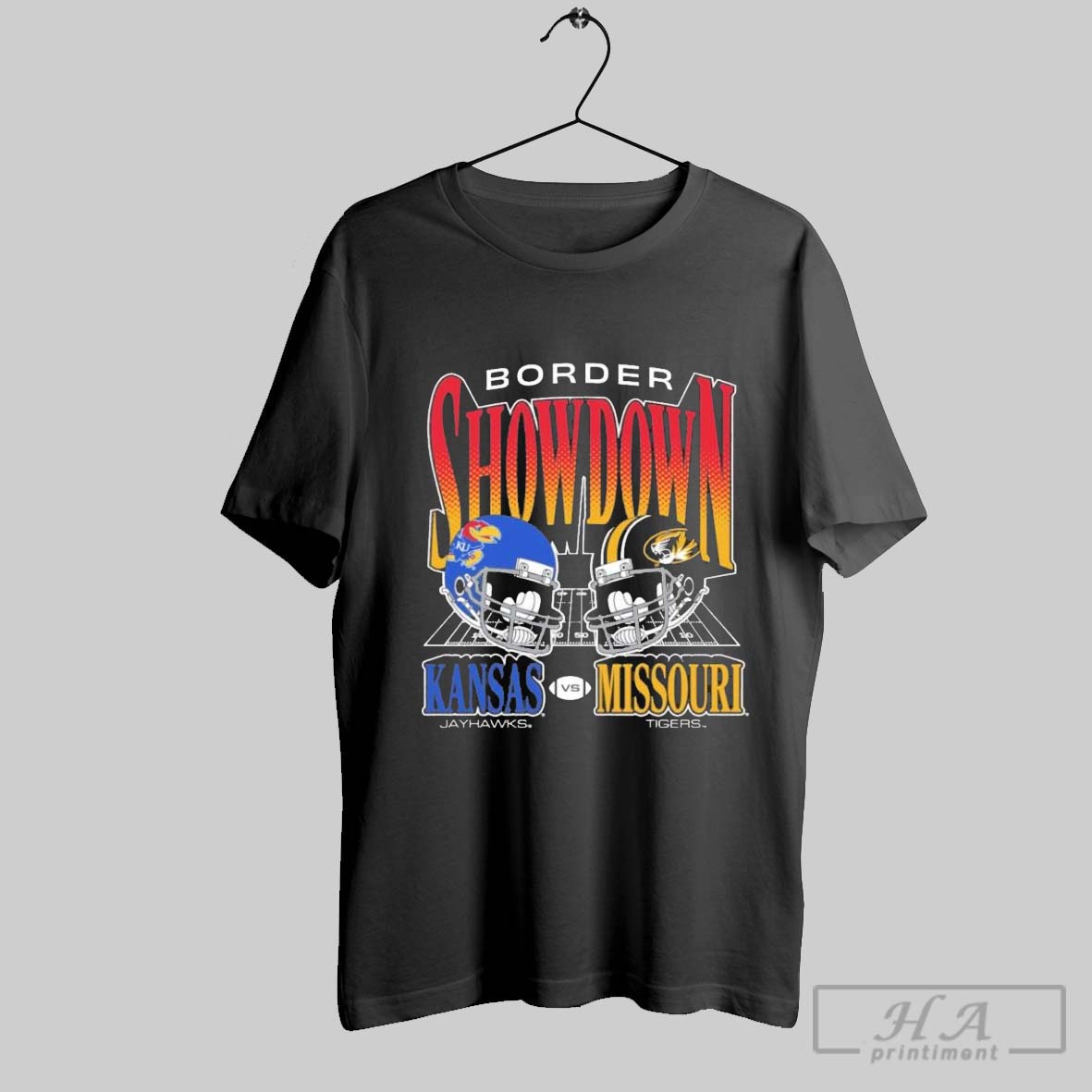 Official The Border Showdown Mizzou Vs Kansas 2025 Big 12 Football Rivalry Tee Shirt