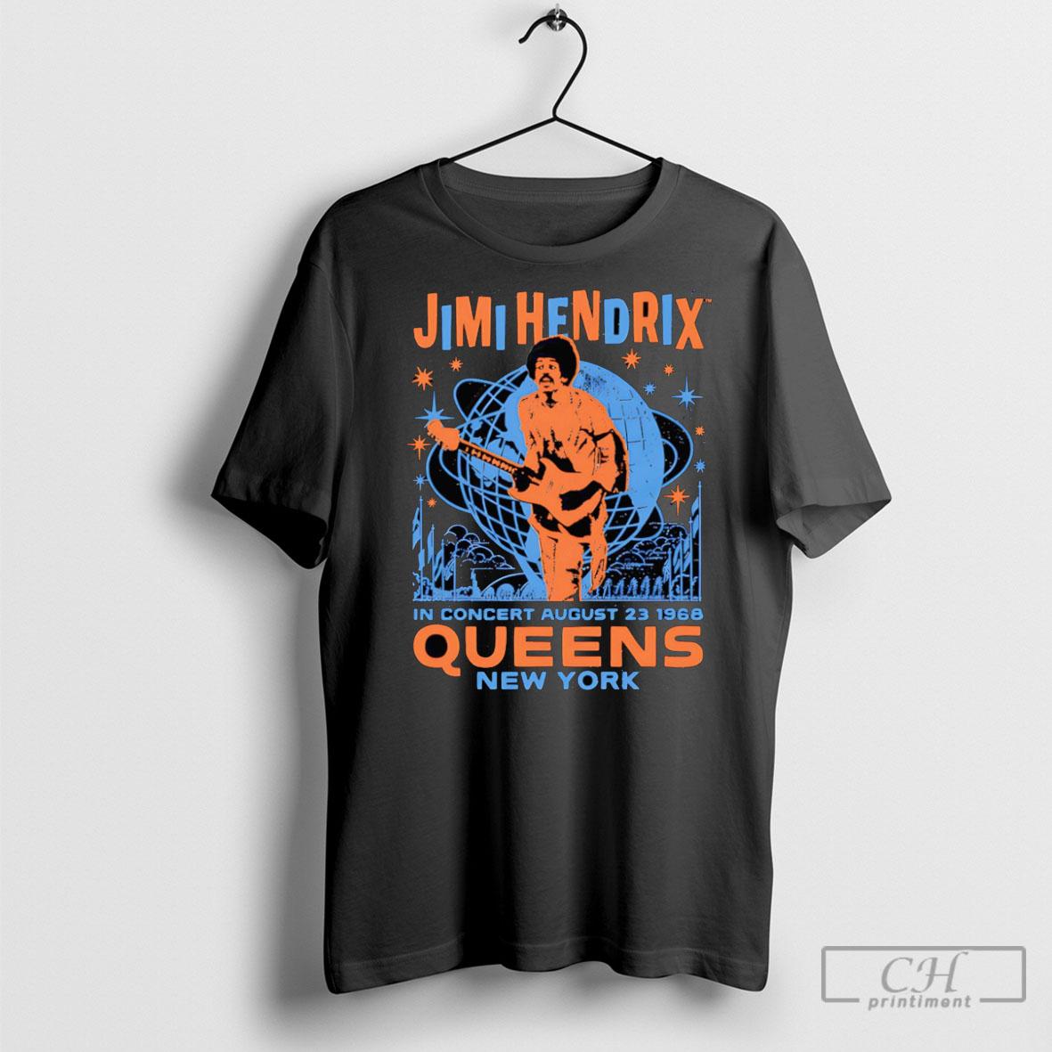 Official The Jimi Hendrix Experiences August 23 1968 Concert T Shirts