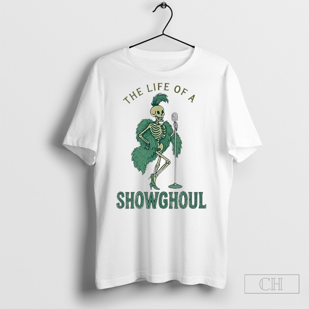 Official The Life Of A Showghoul Funny Halloween Skeleton In My Showgirl Era Tee Sweatshirt Shirt