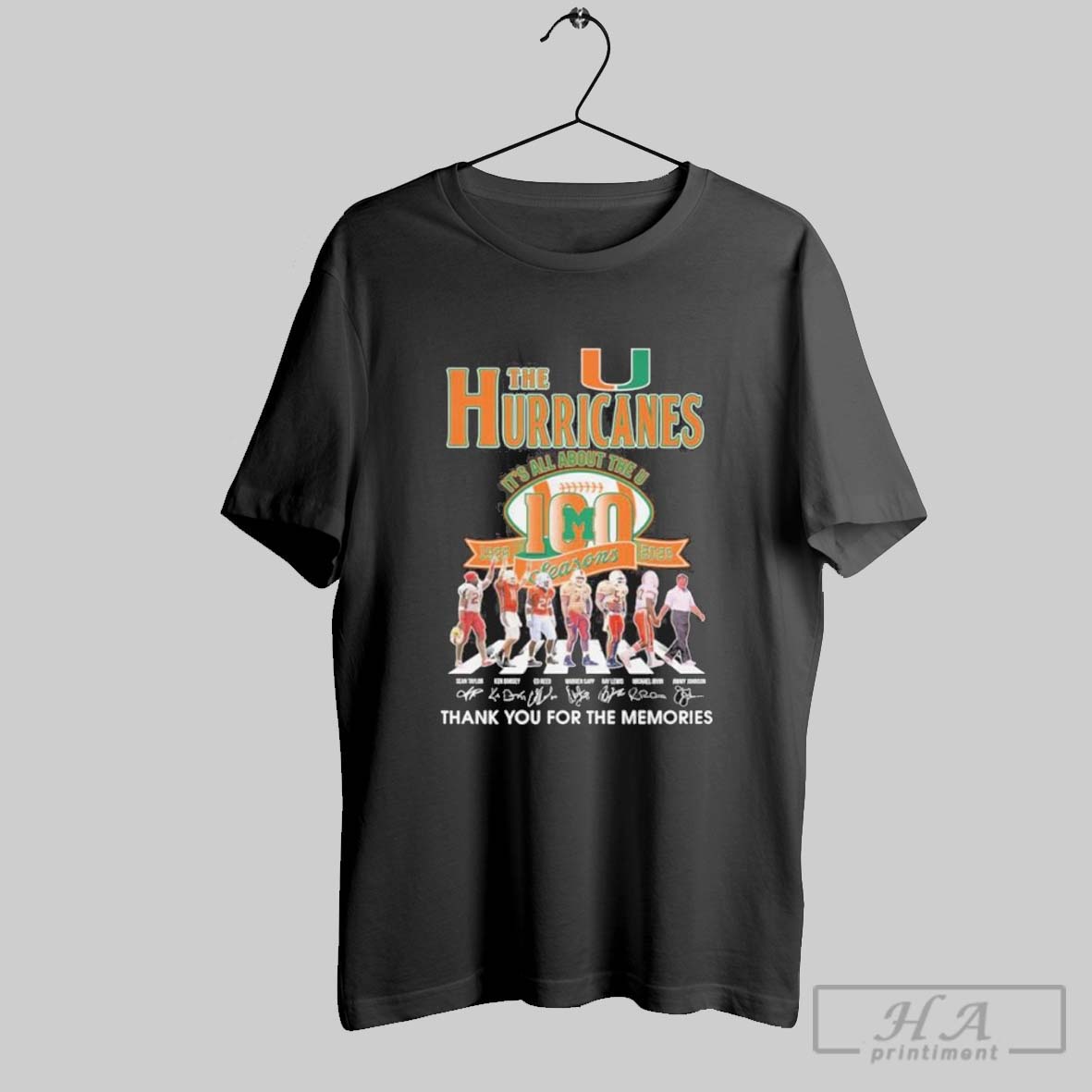 Official The Miami Hurricanes Abbey Road 125 Seasons Its All About The U Shirt