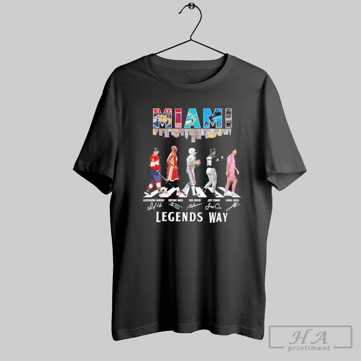 Official The Miami Legends Way Abbey Road Sports Teams Players Shirt
