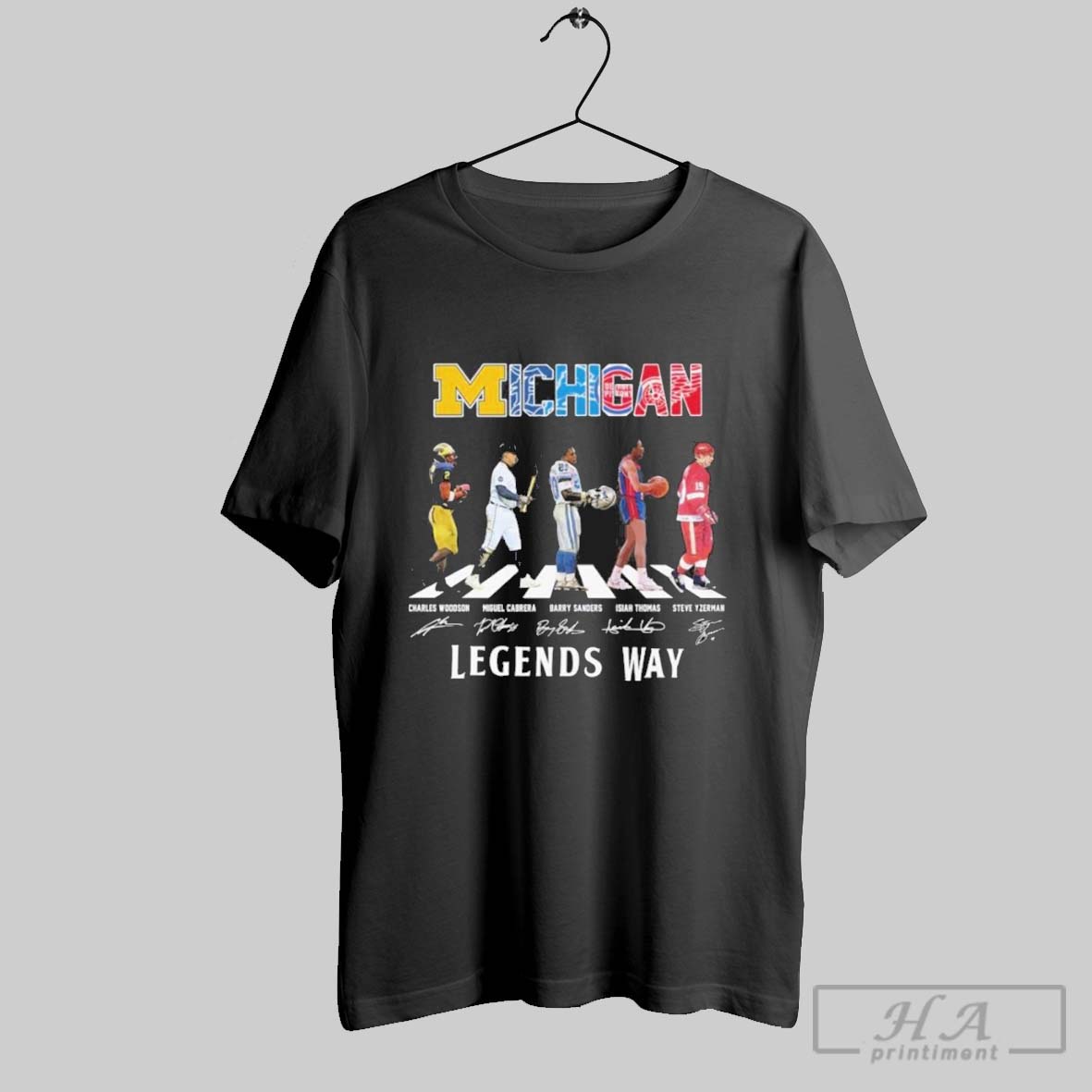 Official The Michigan Legends Way Abbey Road Sports Teams Players Shirt