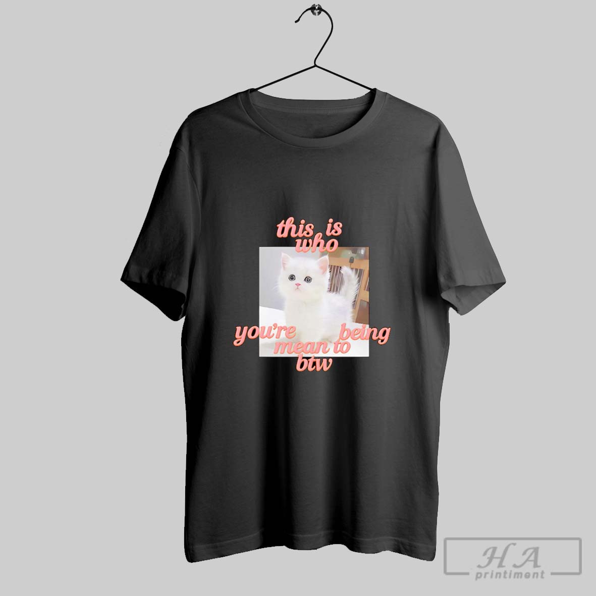 Official This Is Who Youre Being Mean To Btw Cat Tee Shirt