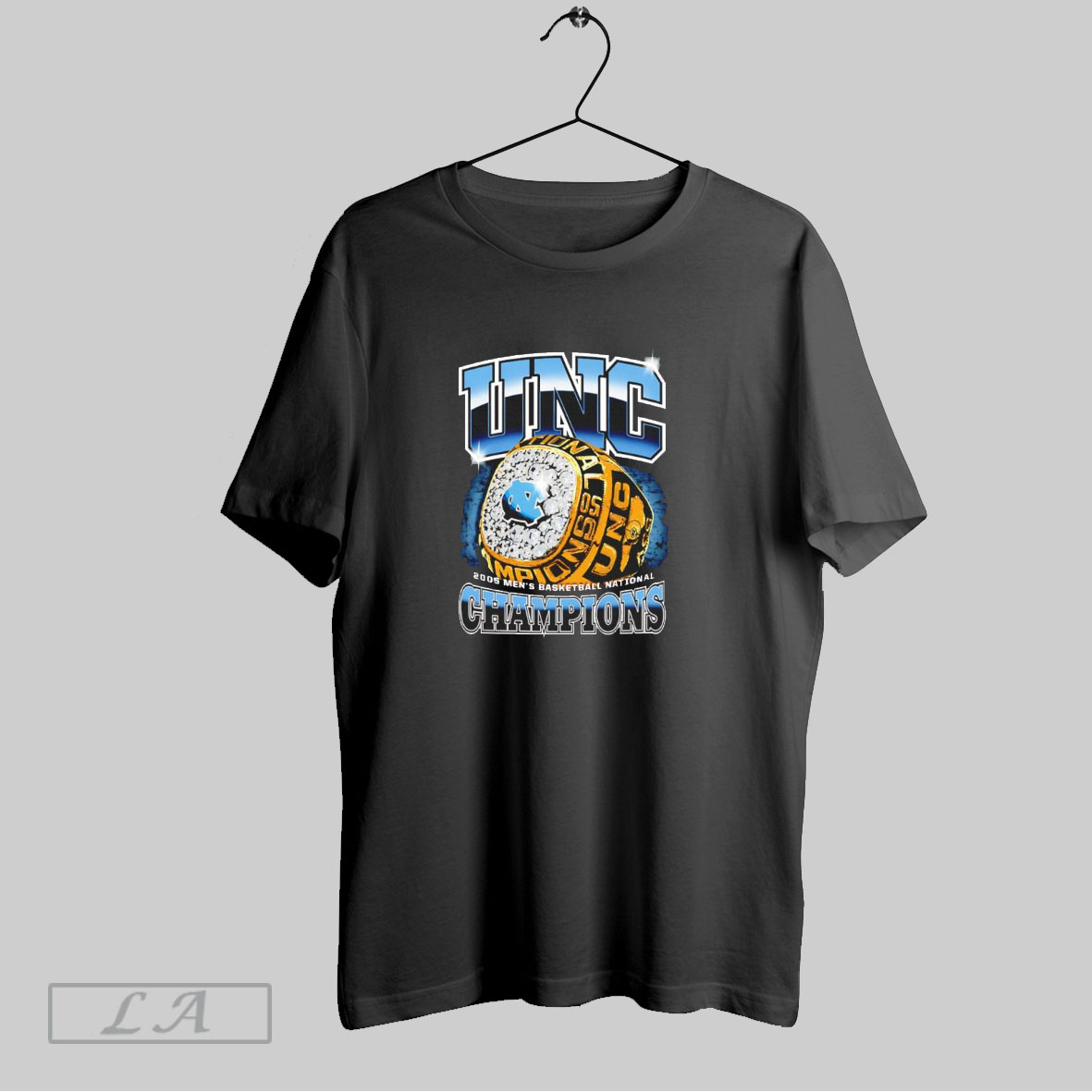 Official Unc 2005 Mens Basketball National Champions Ring Shirt