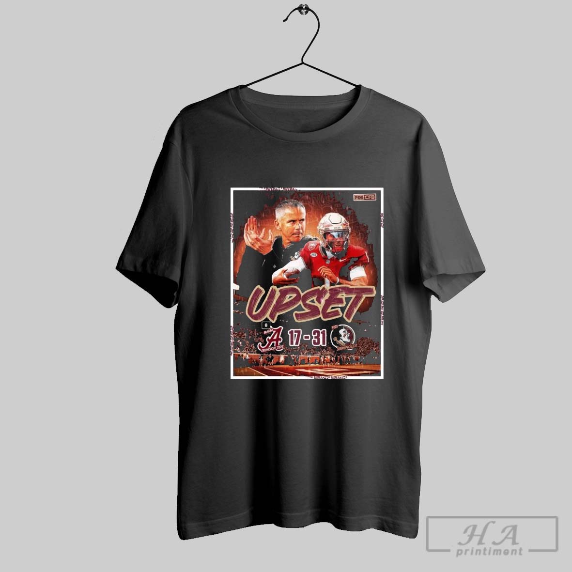 Official Upset Florida State Seminoles 31 17 Alabama Crimson Tide Tee Shirt