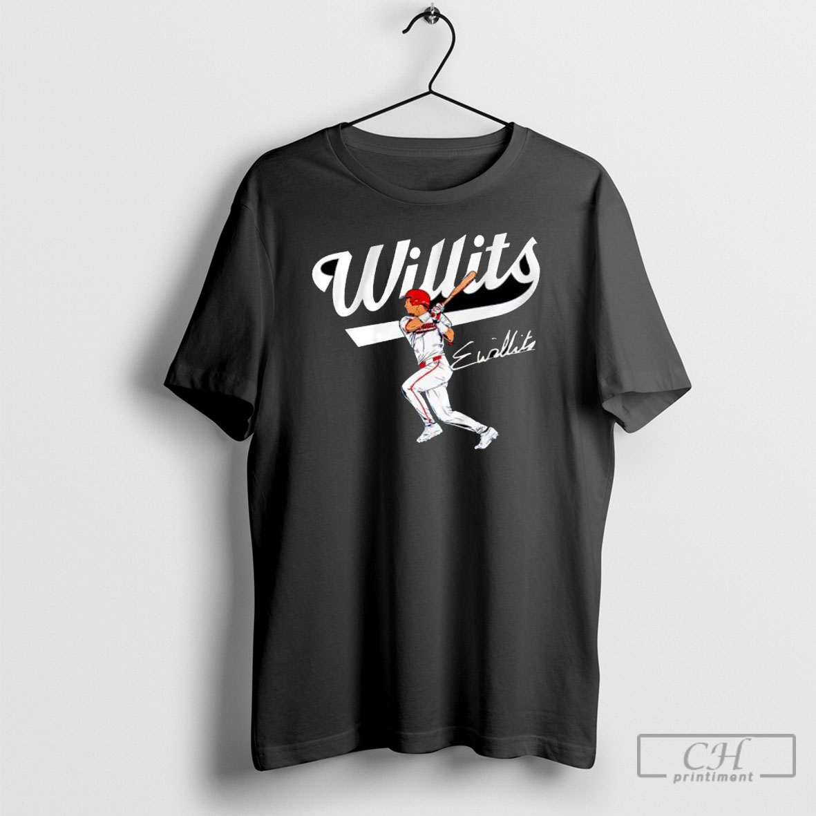 Official Washington Nationals Eli Willits Slugger Swing Signature T Shirt