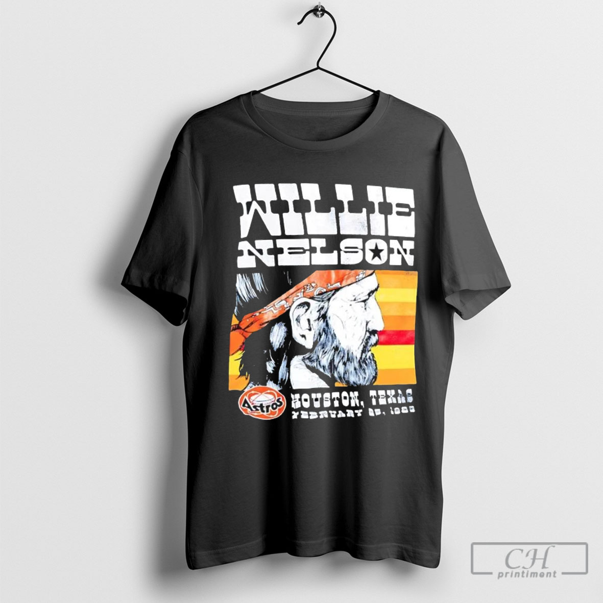 Official Willie Nelson Houston Texas Sweater Tee Shirt