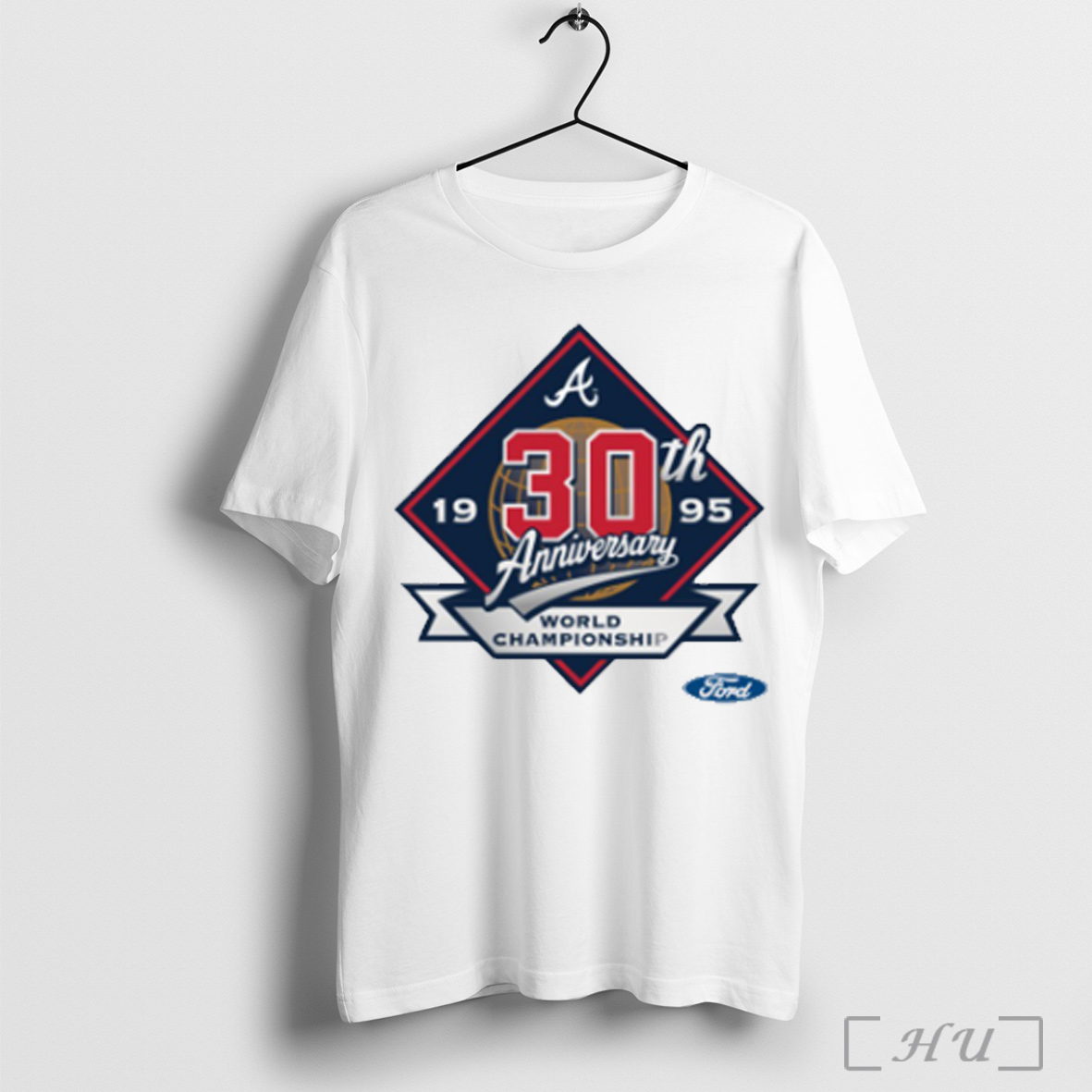 Officials Atlanta Braves 30th Anniversary Of A World Championship 1995 2025 Logo T Shirt Sweatshirt