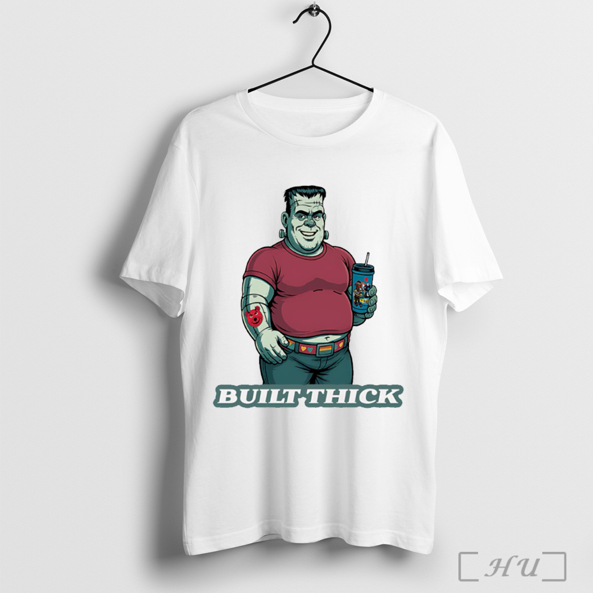 Officials Built Thick Frankenstein Shirt Hoodie Sweater Longsleeve And V Neck T Shirt