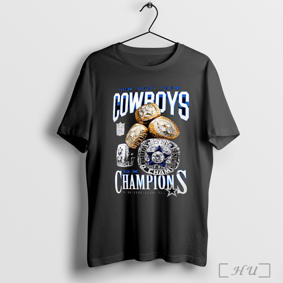 Officials Dallas Cowboys Merchandise 5x Rings T Shirt Sweatshirt