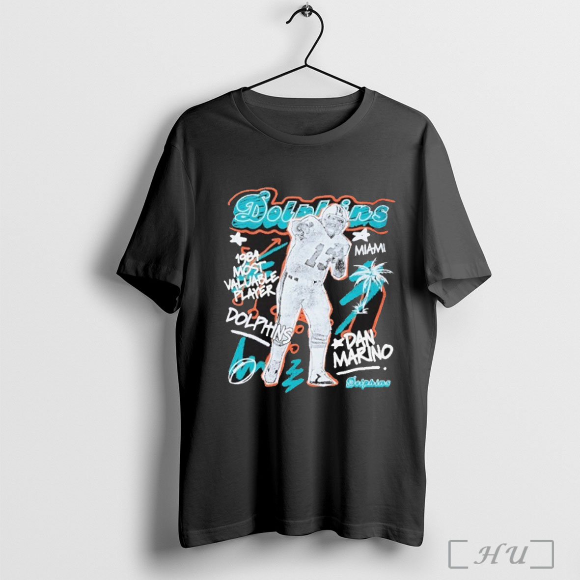 Officials Dan Marino Miami Dolphins Chalked Up Player T Shirt Sweatshirt